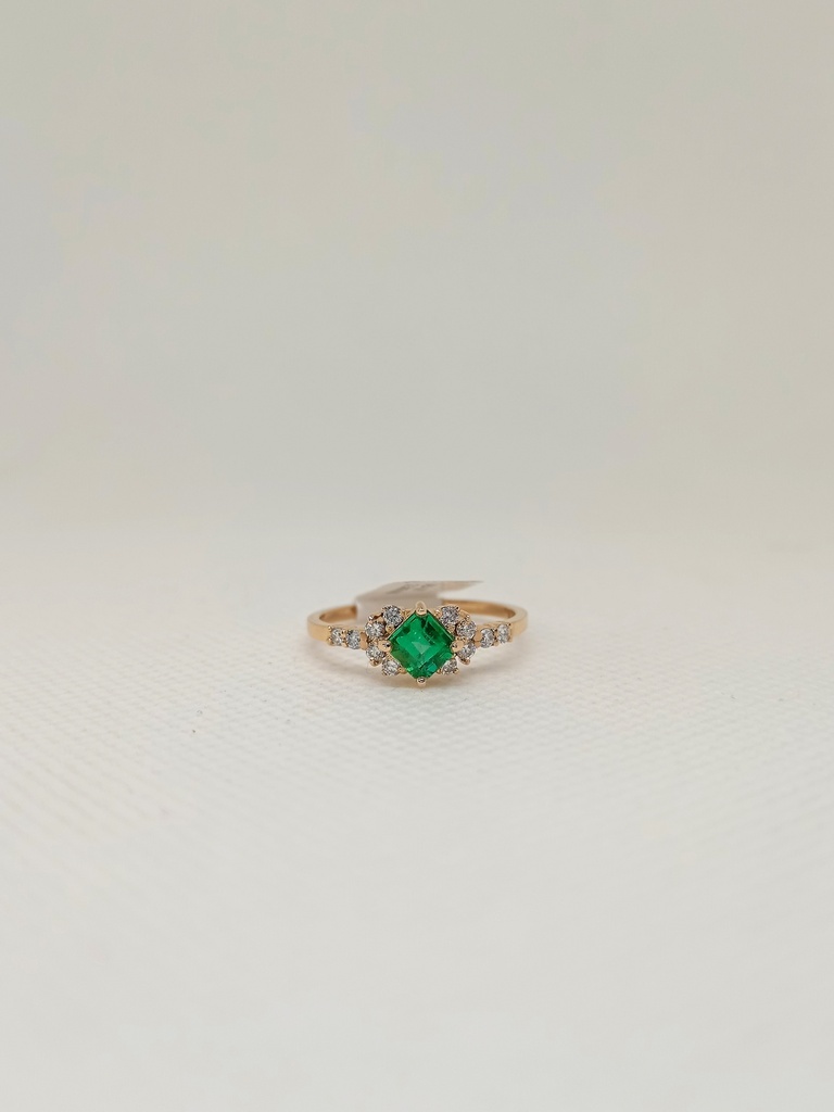 ANILLO DE  COMPROMISO ORO 18 K